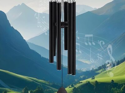 Wind Chimes for Outside, Large Aluminum (32'' Black)