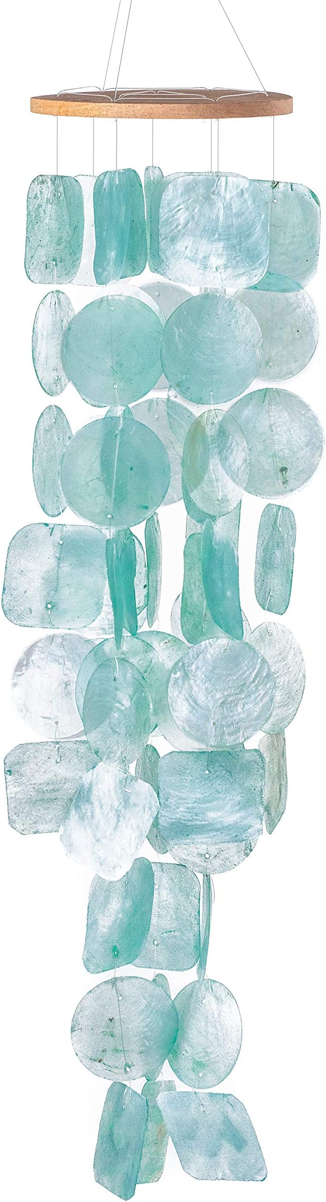 Sea Glass Wind Chimes for Outside, Gifts for Outdoor and Decor