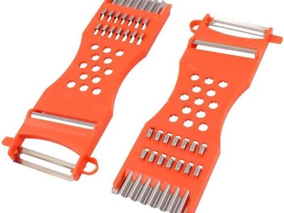 Vegetable Peeler, Metal Scraper Fruit Grater Slicer Vegetable Peeler 7 in 1 Multifunction Kitchen Cutter Tool