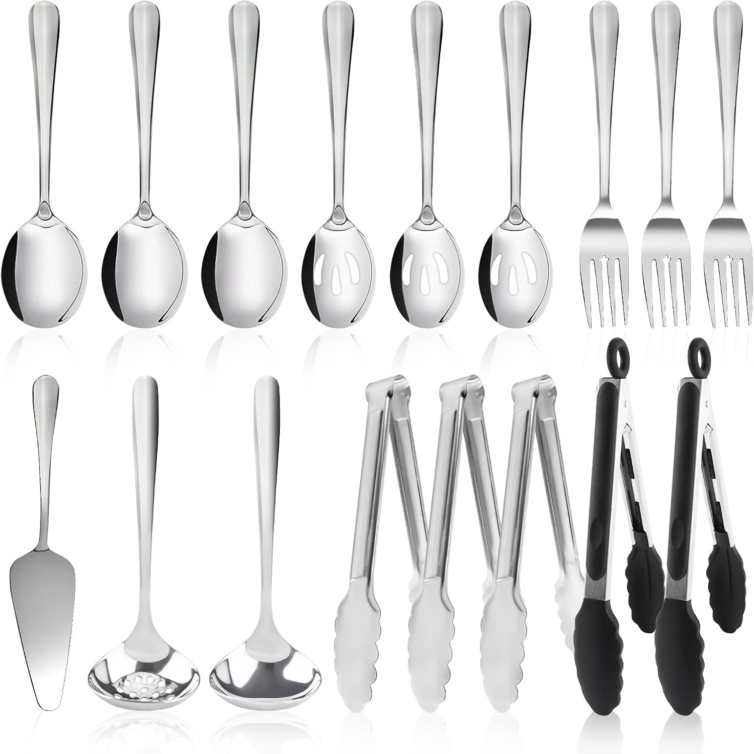 17PCS Serving Utensils Set Flatware