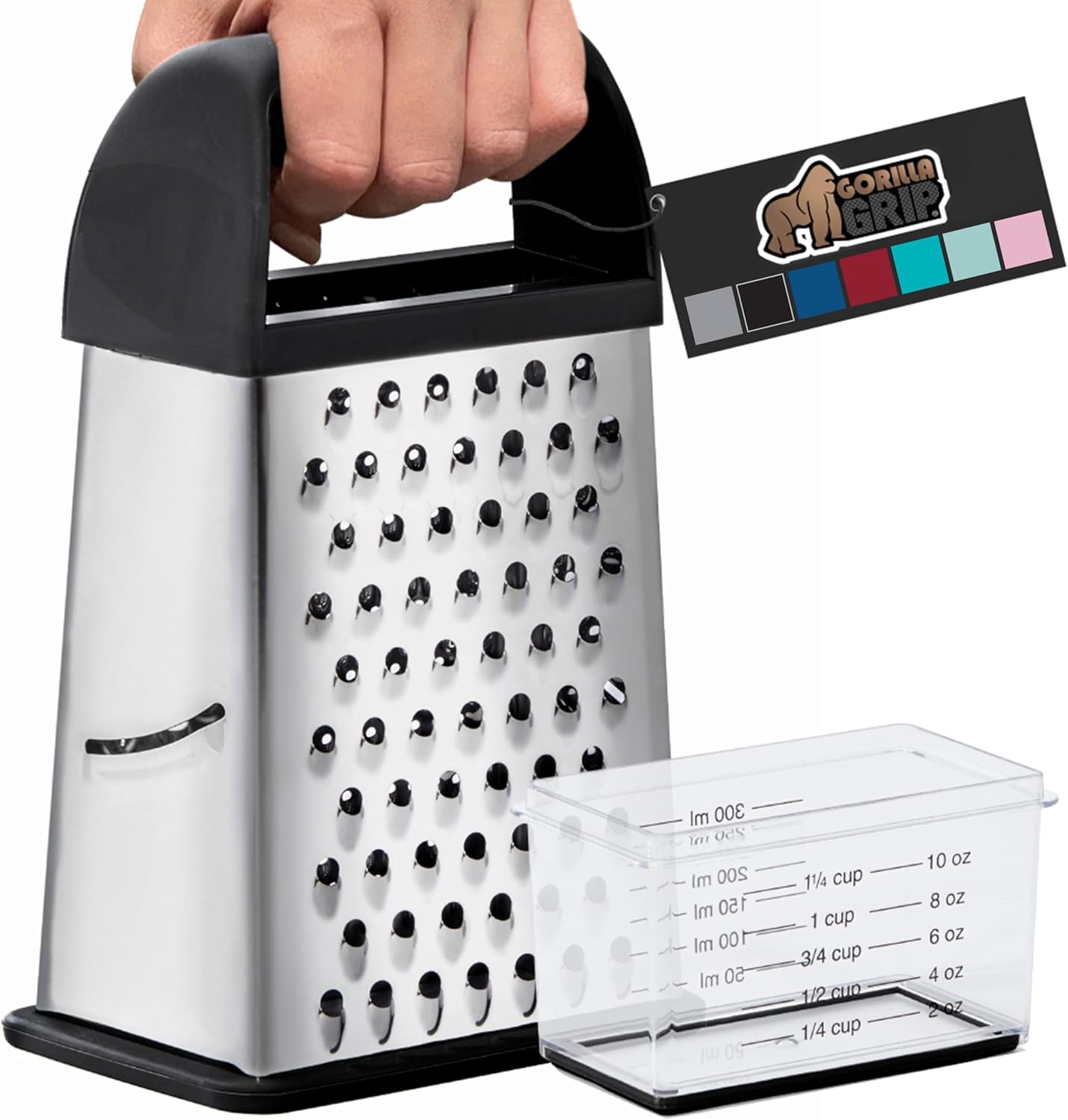 4-Sided Cheese Grater With Container