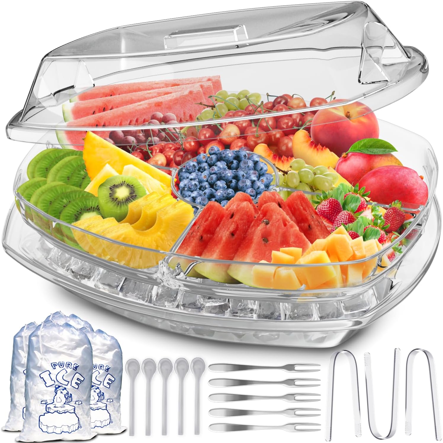 Premium Chilled Serving Tray for Parties