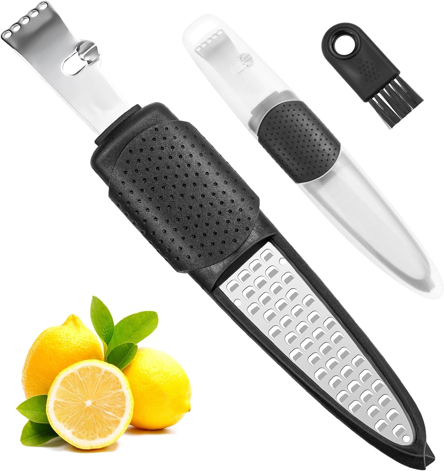 Lemon Zester Tool, Heavy Duty Cheese Vegetable Citrus Zester Grater with Handle