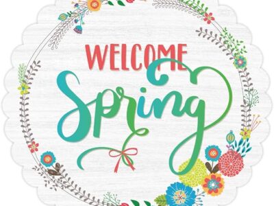 Welcome Spring Sign Front Door Decoration(12"x 12")