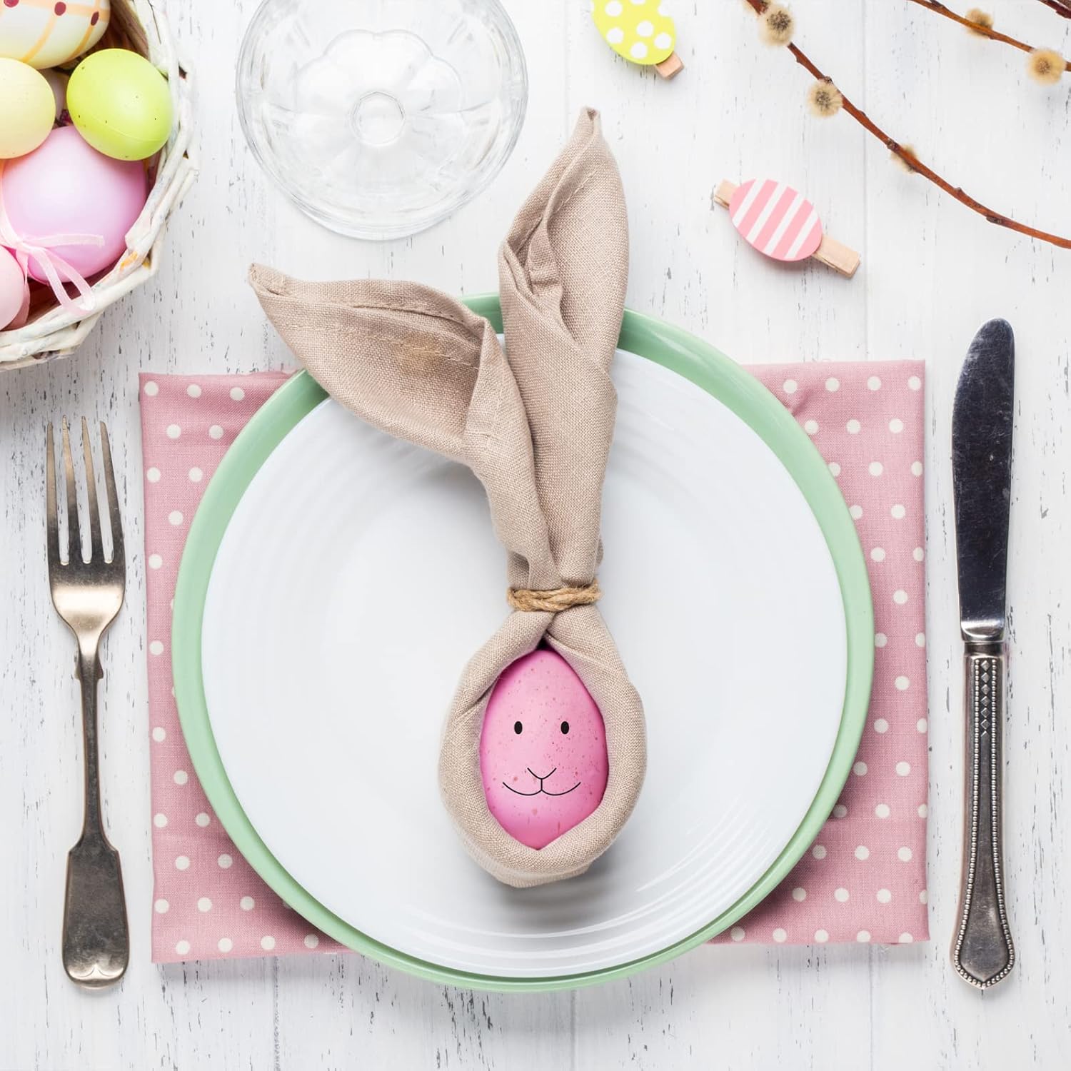 Winlyn 32-Piece Faux Speckled Easter Eggs – Pastel Decorations for Wreaths, Baskets & Table Décor