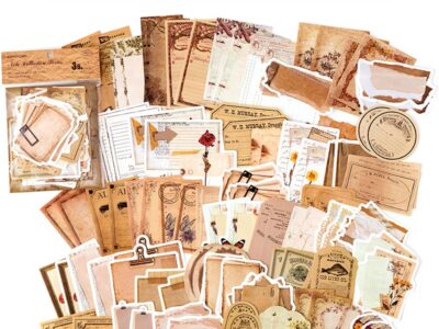 BLEDS 501-Piece Scrapbook & Journaling Kit – Decorative Paper, Stickers & Adhesive
