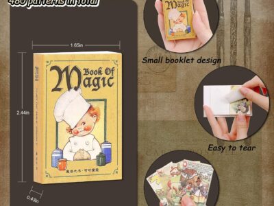 500-Piece Mini Vintage Scrapbook Paper – Journaling & Decorative Craft Supplies