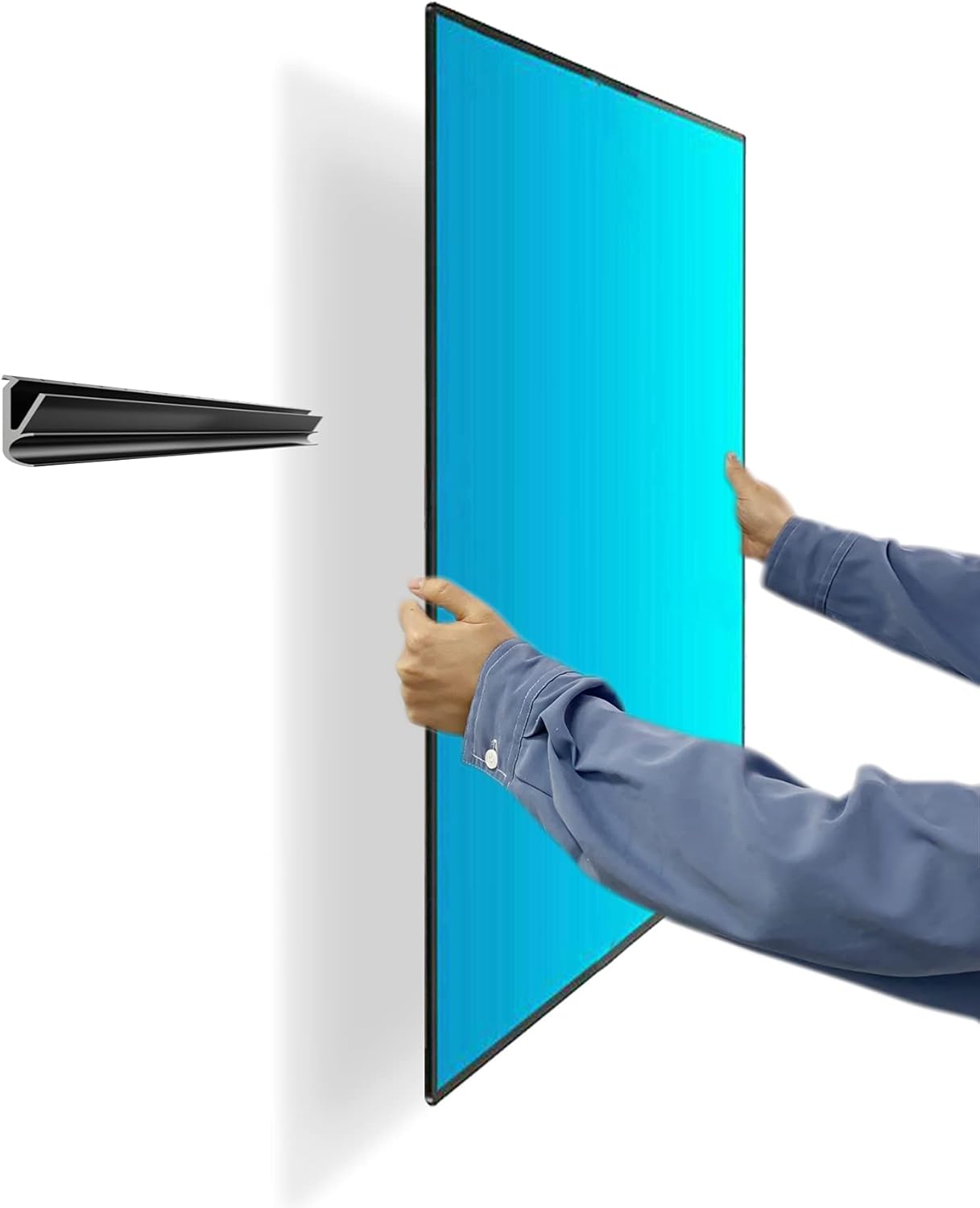 No-Stud TV Wall Mount for 12-55″ Flat Screens Up to 99 lbs