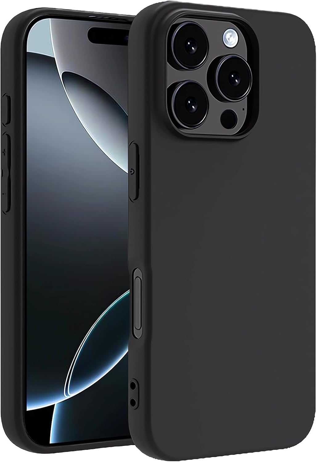 iPhone 16 Pro Max Matte Black Anti-Fingerprint Case