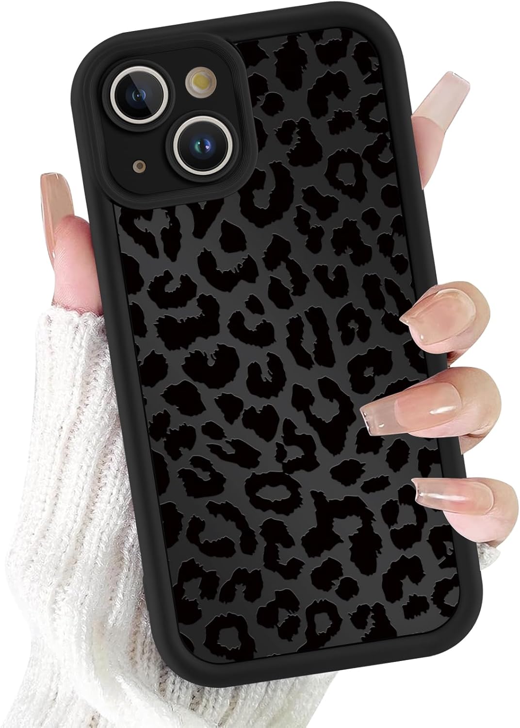 iPhone 14 Cute Cheetah Leopard Print Slim TPU Case