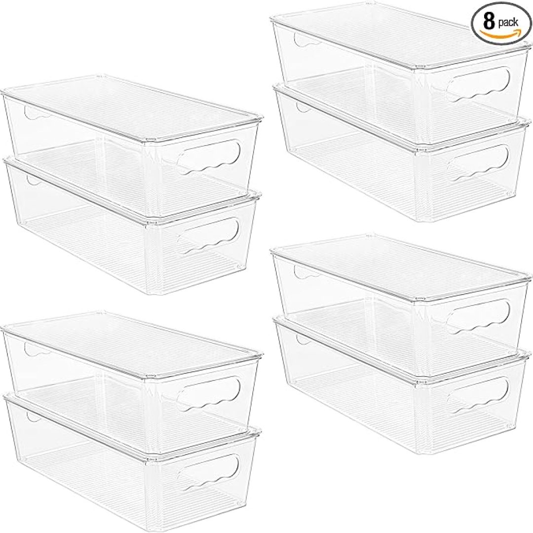 8pcs Clear Organizers