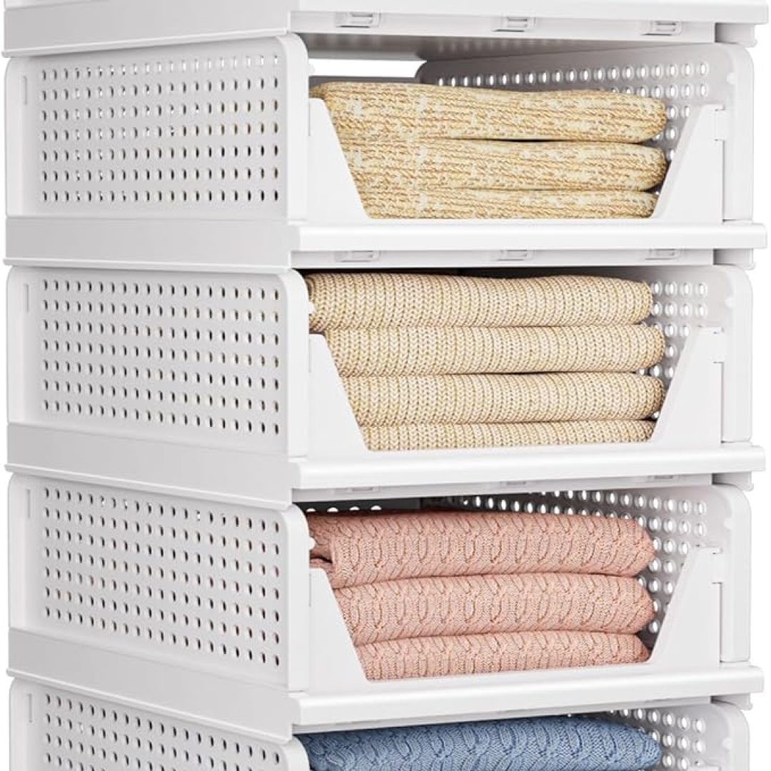 5 Pack Folding Closet Organizers