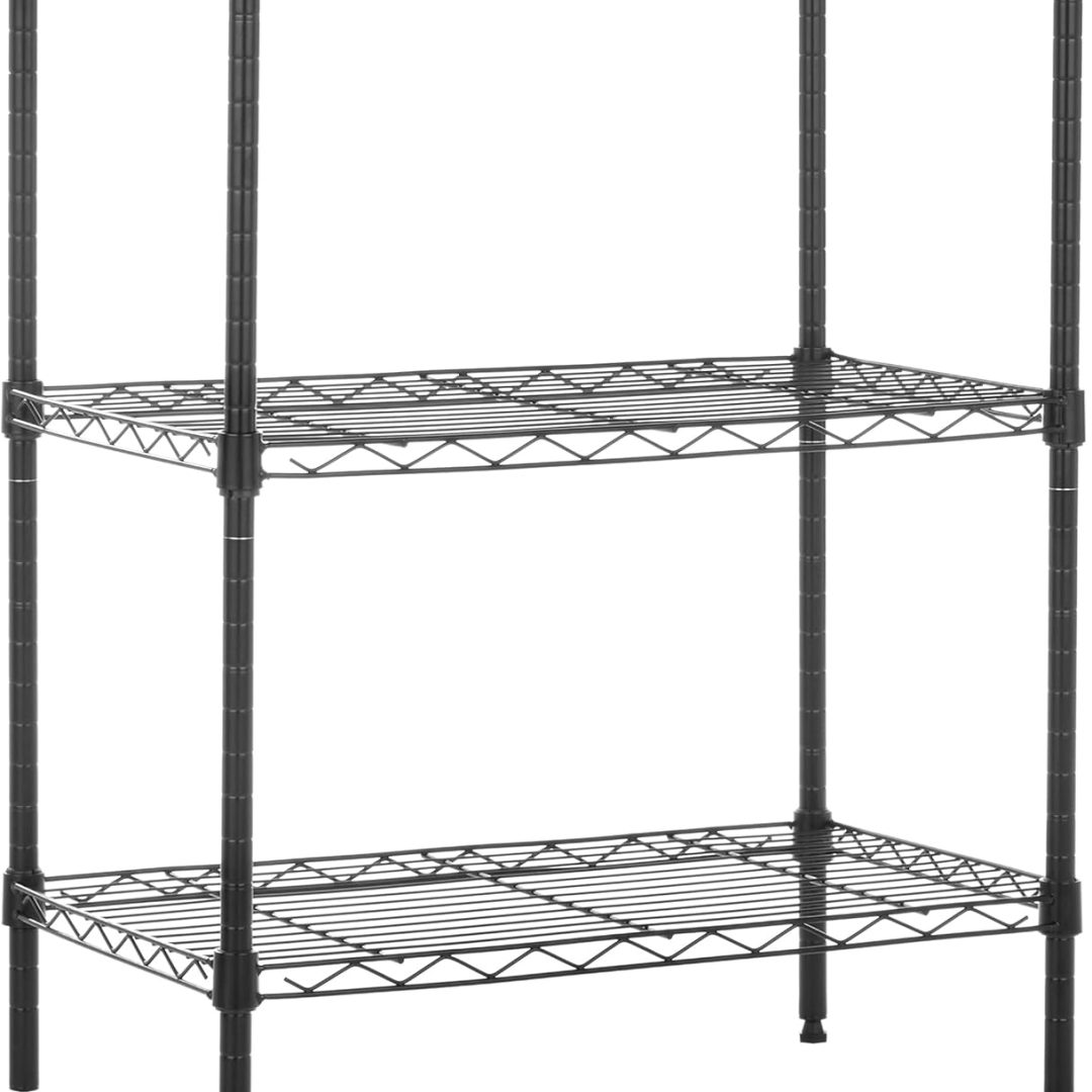 3-Shelf Adjustable Heavy Duty Steel Wire Rack Storage Shelving Organizer