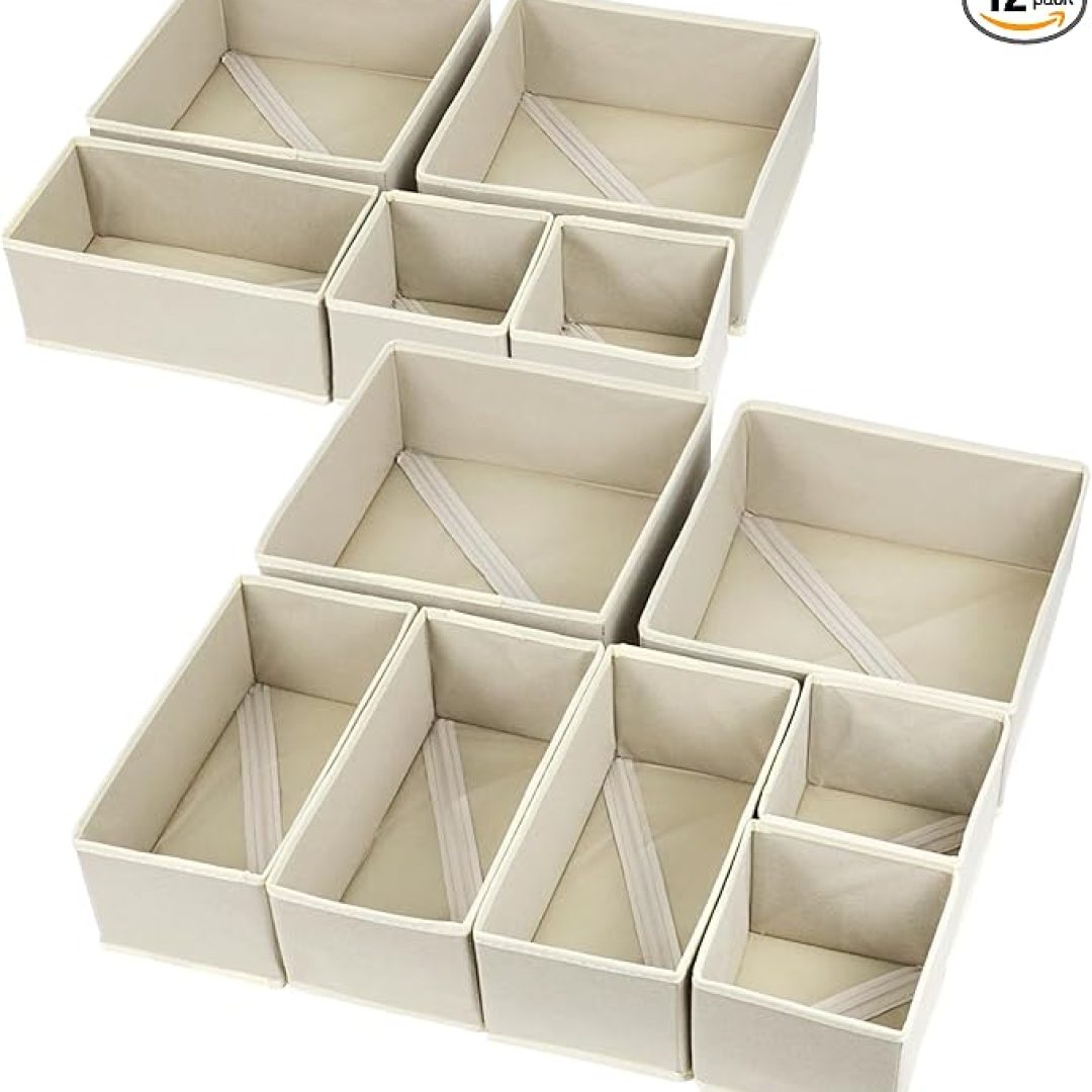 12 Pack Drawer Organizers