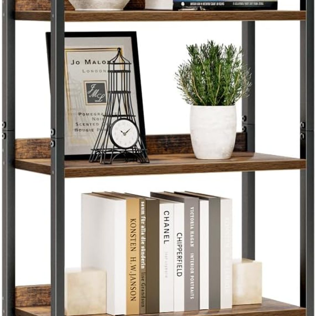 5 Tier Bookshelves, Home Office Bookcase Shelf Storage Organizer