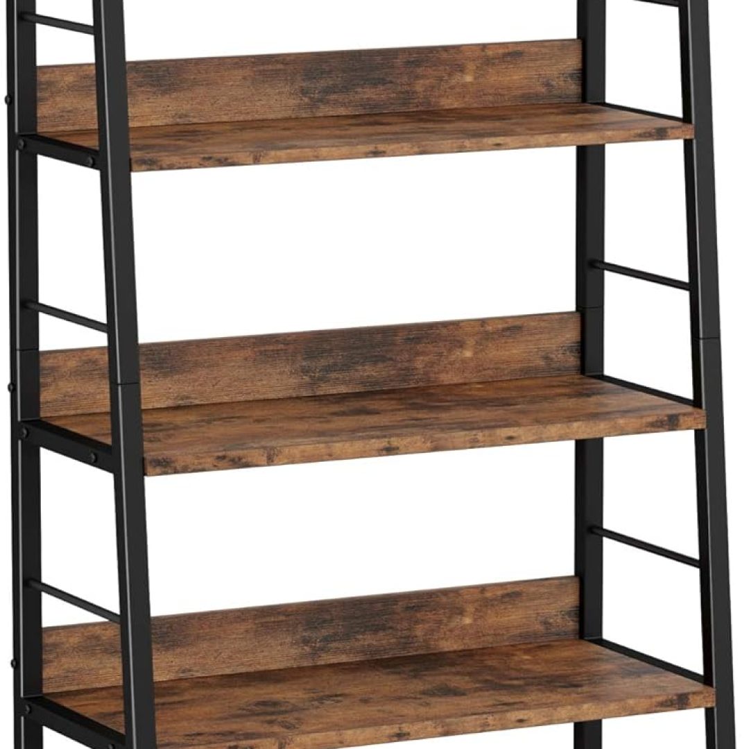 Ladder Shelf 5 Tiers with Metal Frame