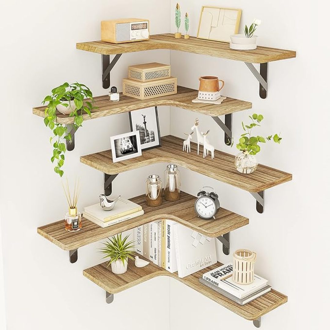 Wall Mounted Corner Shelf