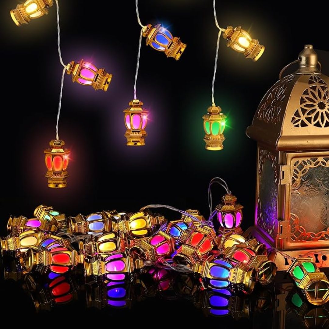Ramadan Eid String Light- 9.8ft 20LEDs Battery Operated
