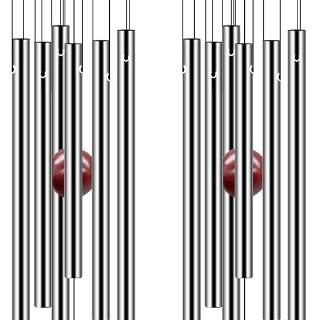 2 Pack Memorial Wind Chimes Outdoor Large Deep Tone