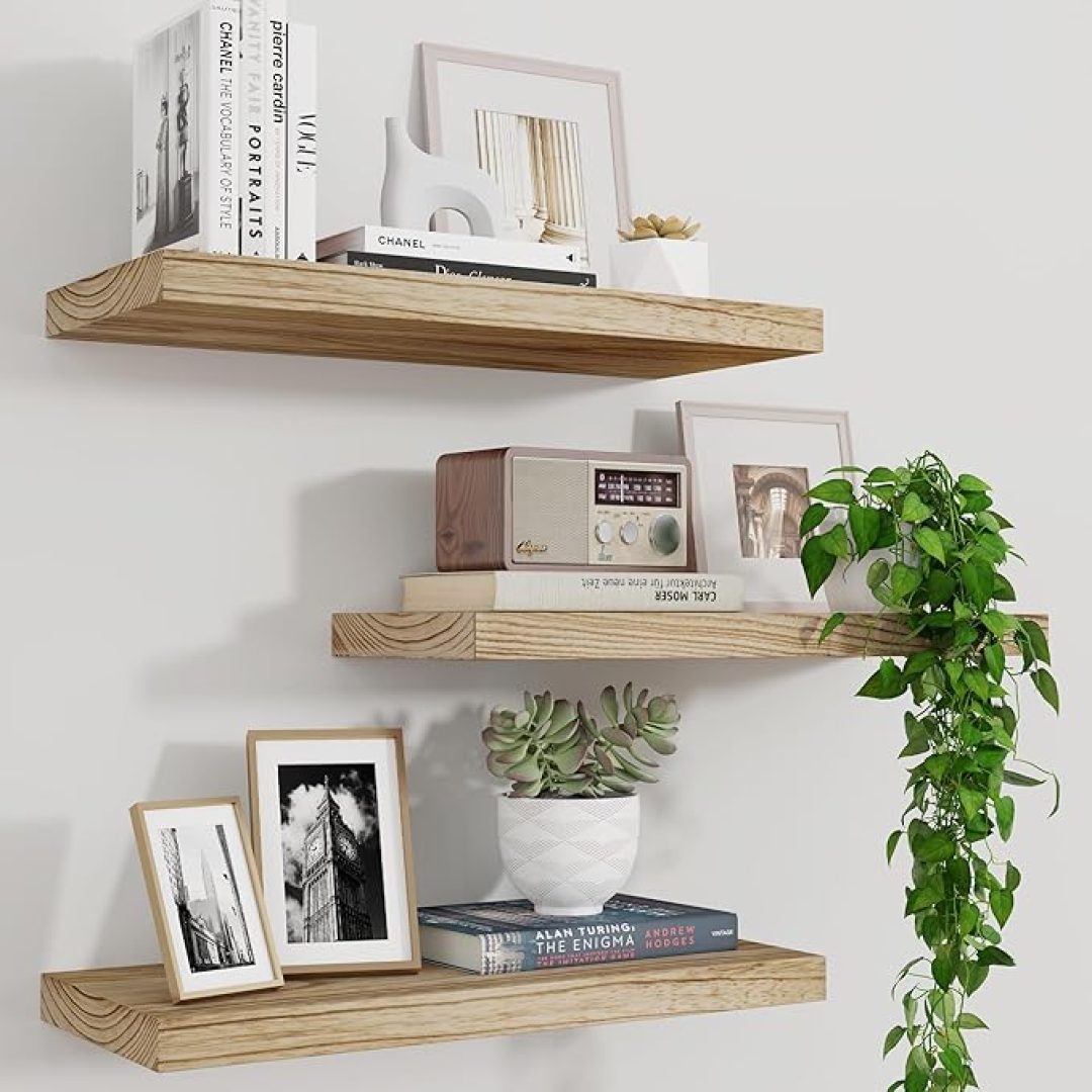 17 Inch Wall Shelf Set of 3