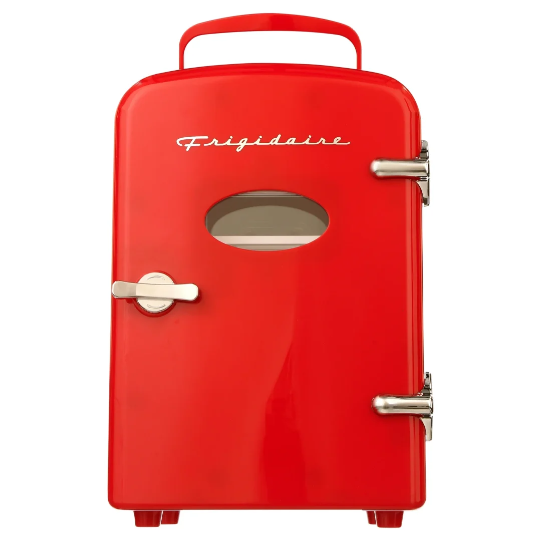 Portable Retro 6-can Mini Fridge