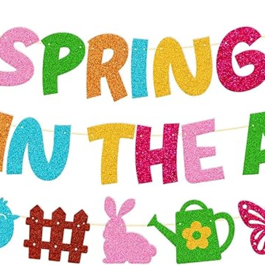 Spring is in The Air Banner Hello Spring Party