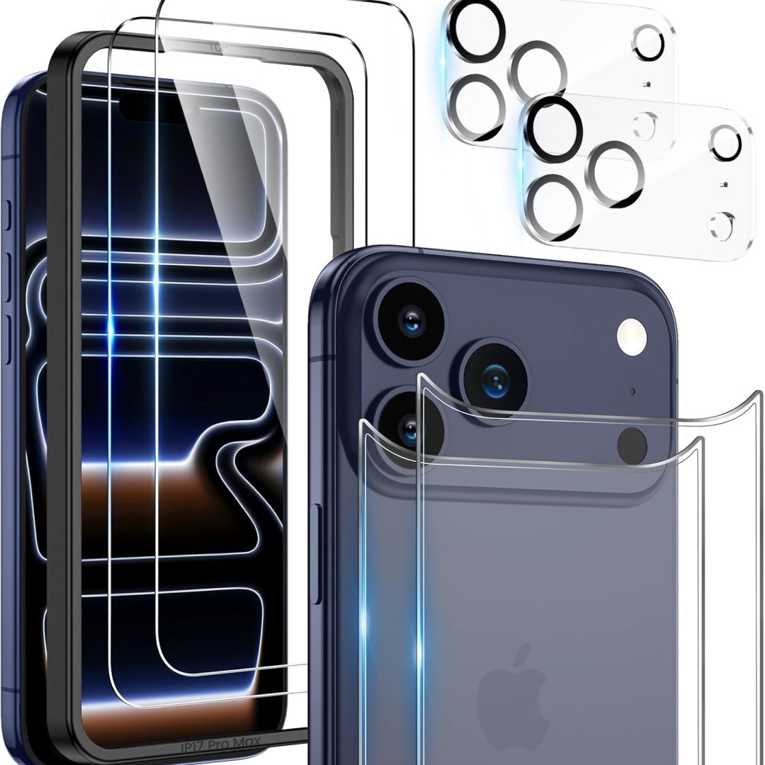 iPhone 17 Pro Max 2+2+2 Front Back Camera 9H Protector