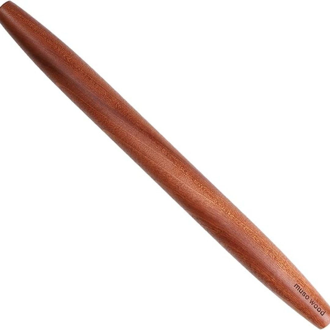 Wood Sapele Wooden French Rolling Pin (French 15-3/4inch)