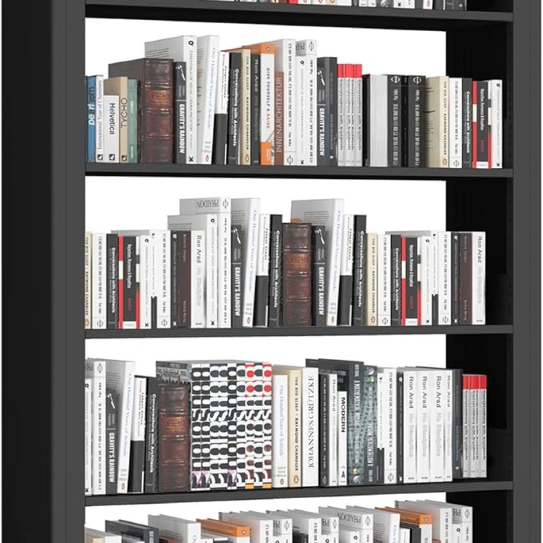 Black Metal Bookcase