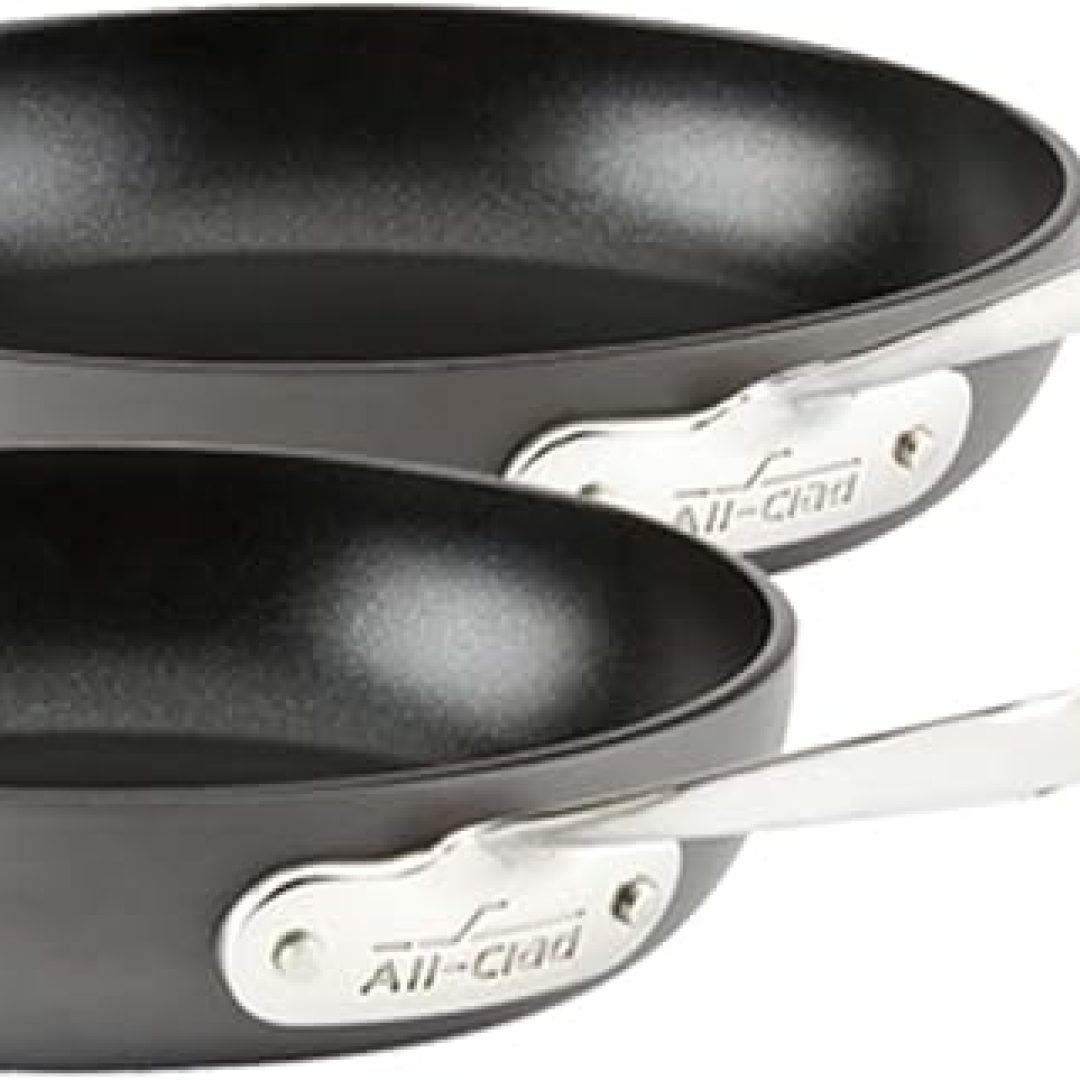 Non Stick Fry Pan Set 2 Piece, 8, 10 Inch, Induction