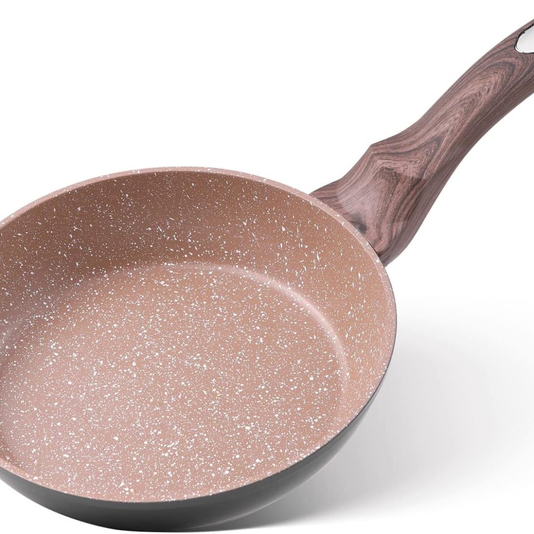 8 Inch Nonstick Frying Pan, Granite Non Stick Skillet Pan, Small Egg Pan Omelette Pan