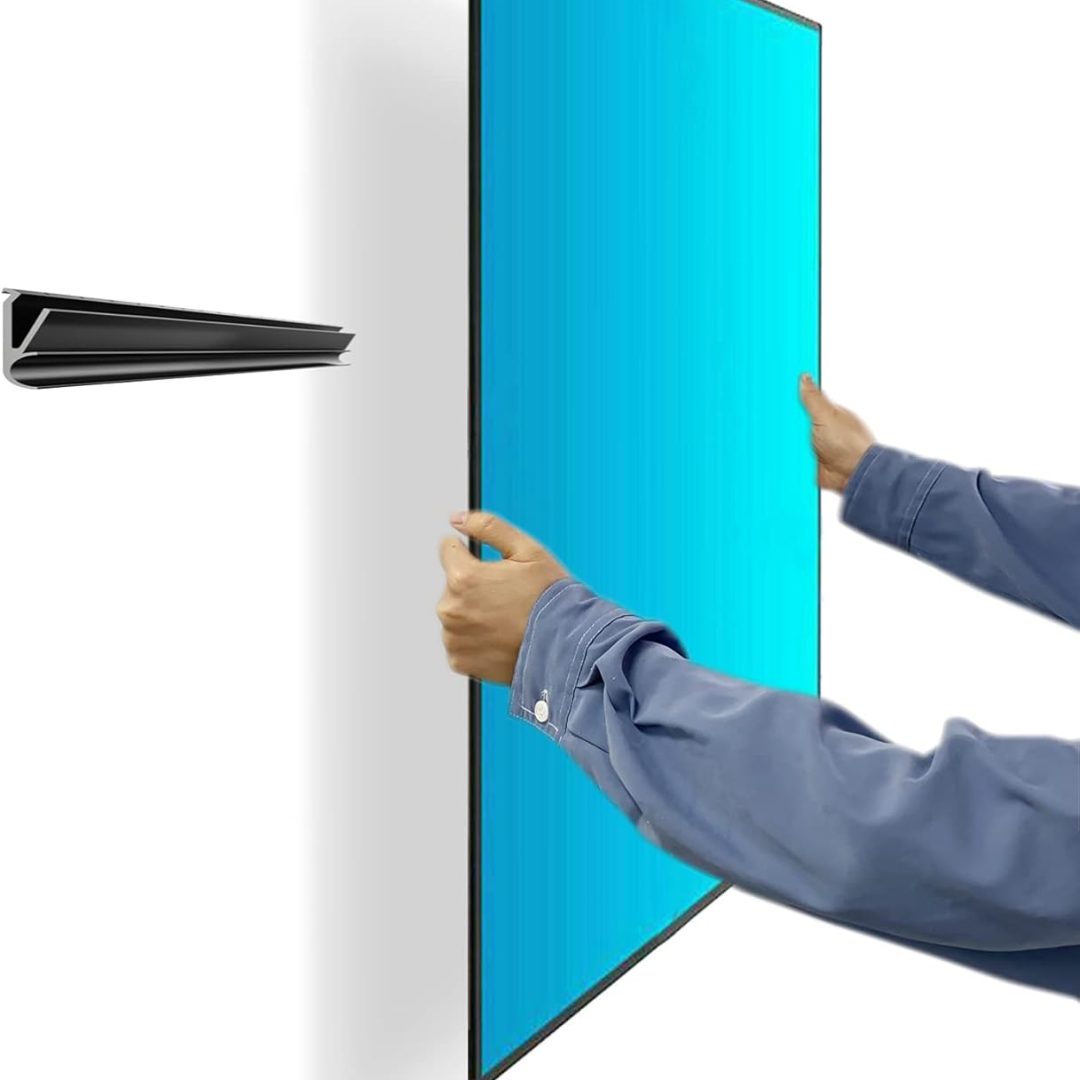 No-Stud TV Wall Mount for 12-55″ Flat Screens Up to 99 lbs