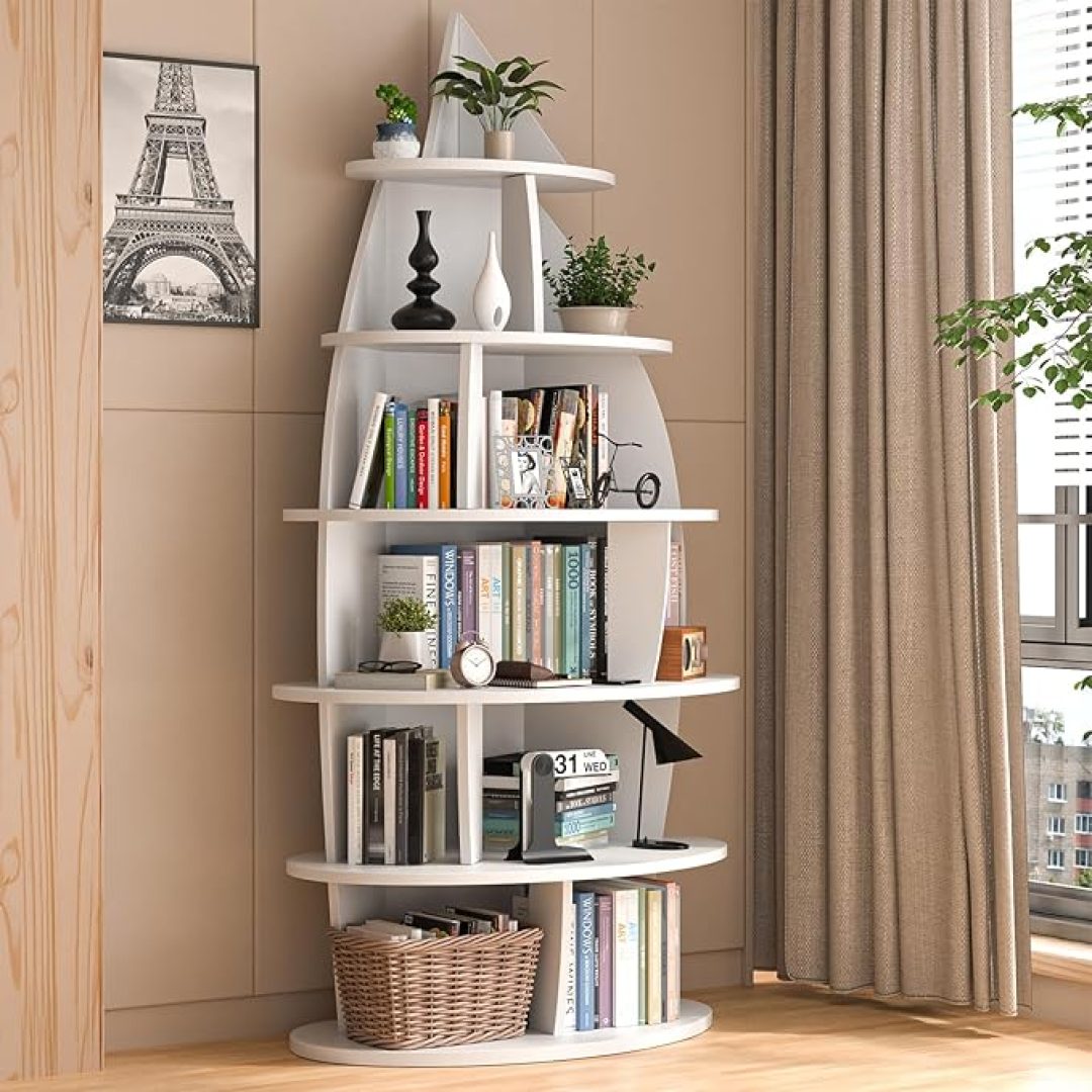 Corner Bookshelf