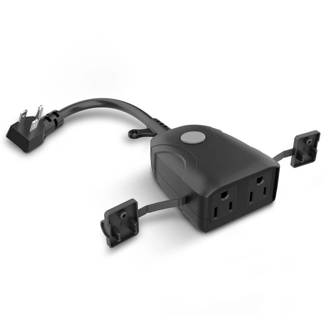 120V 15A Dual Outlet Smart WiFi Wall Plug