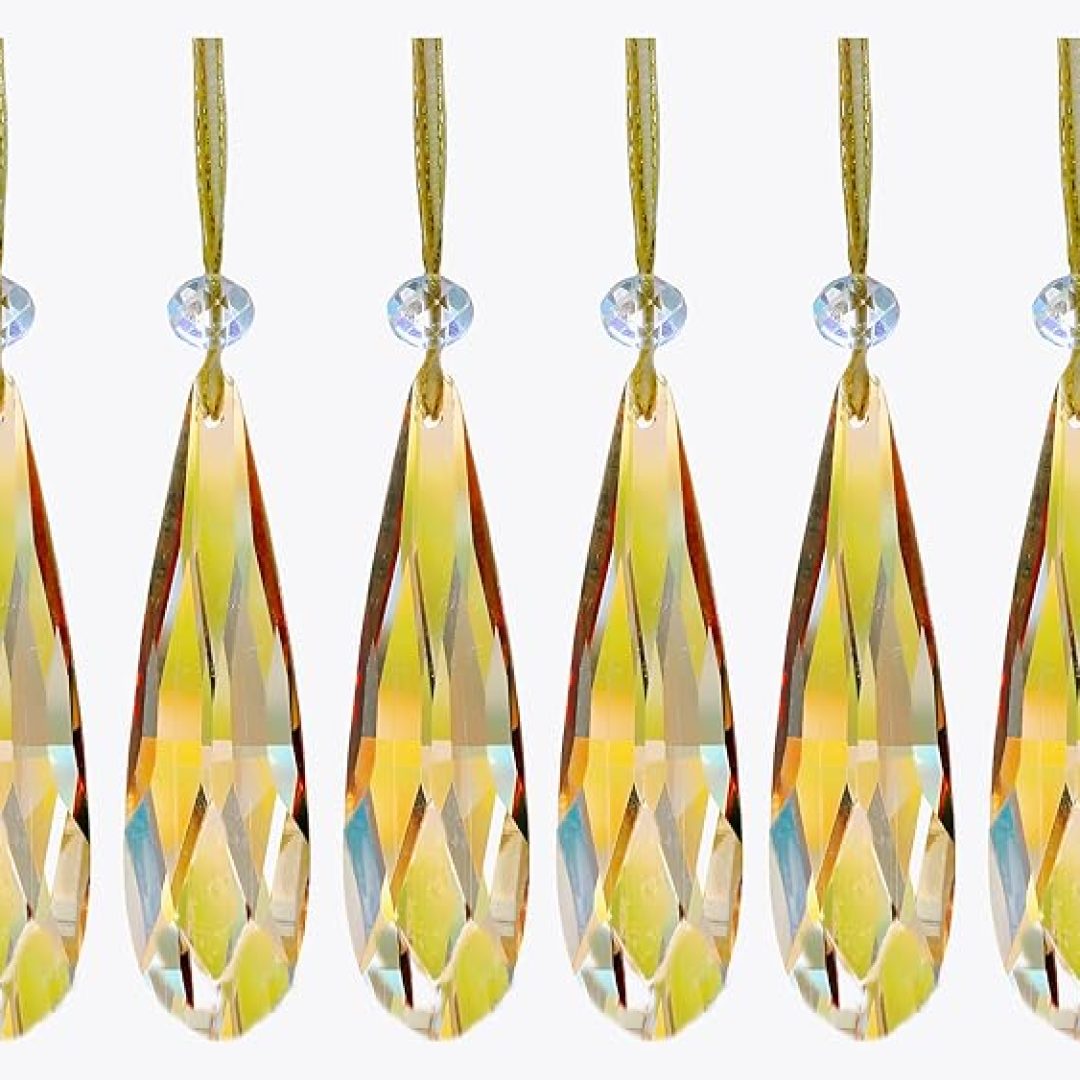 Teardrop Prism Hanging Crystals
