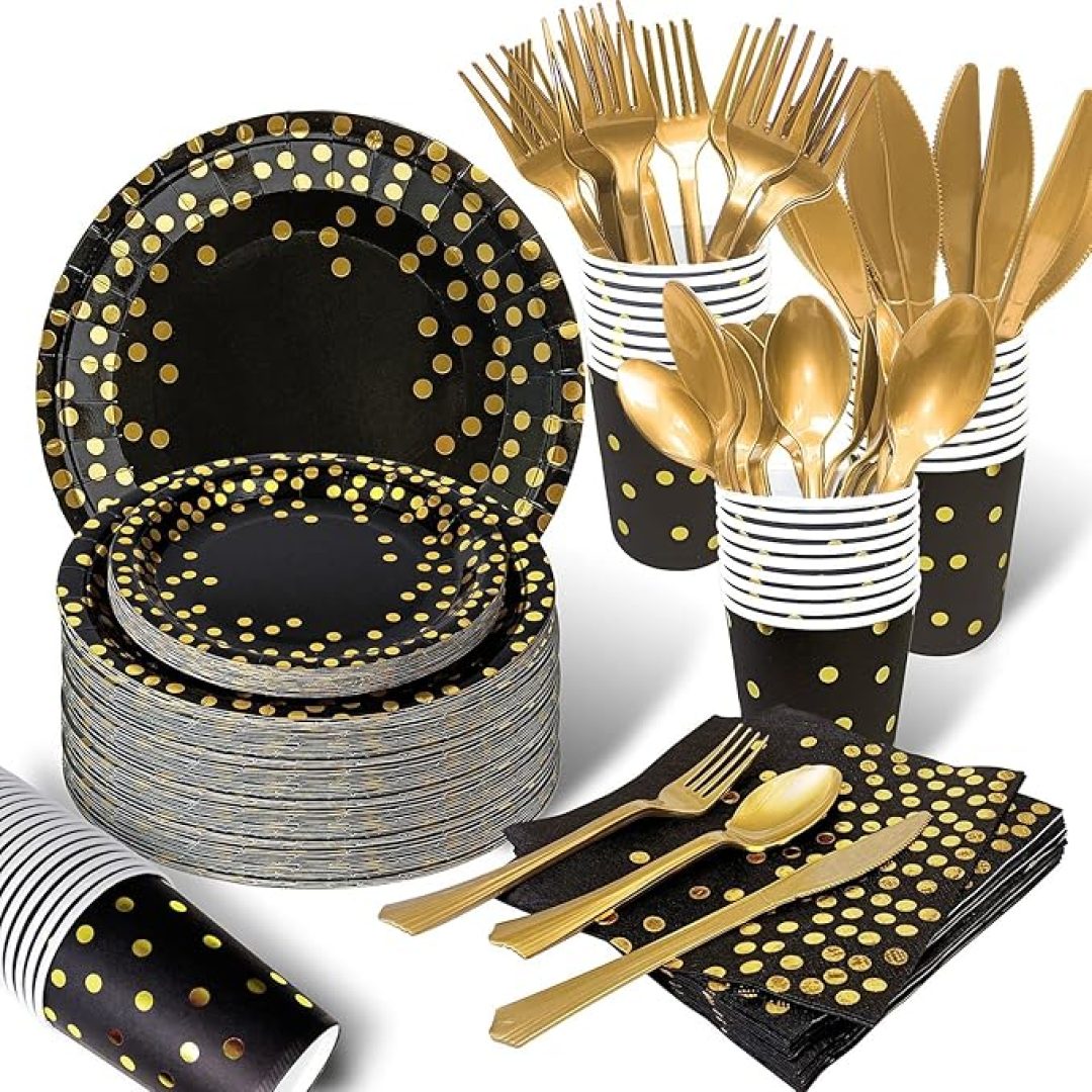 Black and Gold Party Supplies