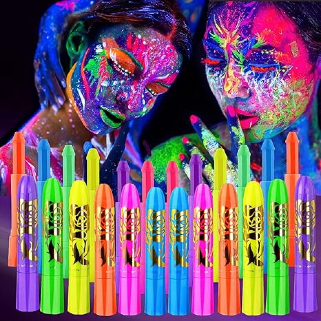 12 PCS Glow Face Body Paint