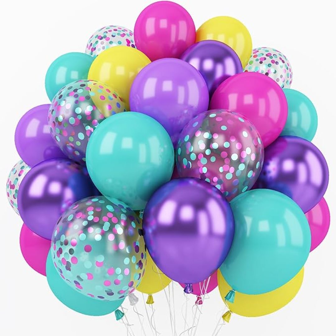 Pink Blue Purple Balloon