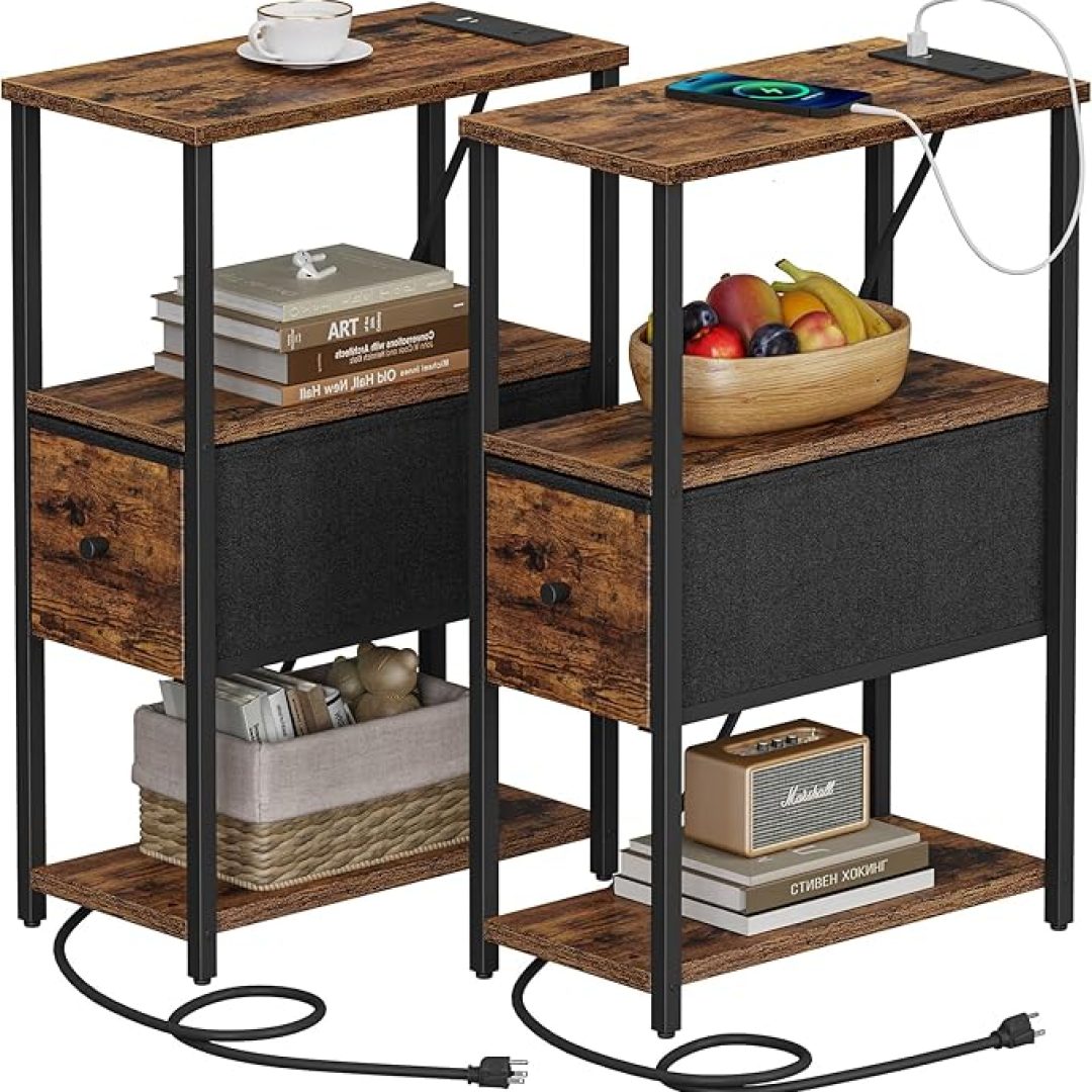 Set of 2 Small Narrow End Table