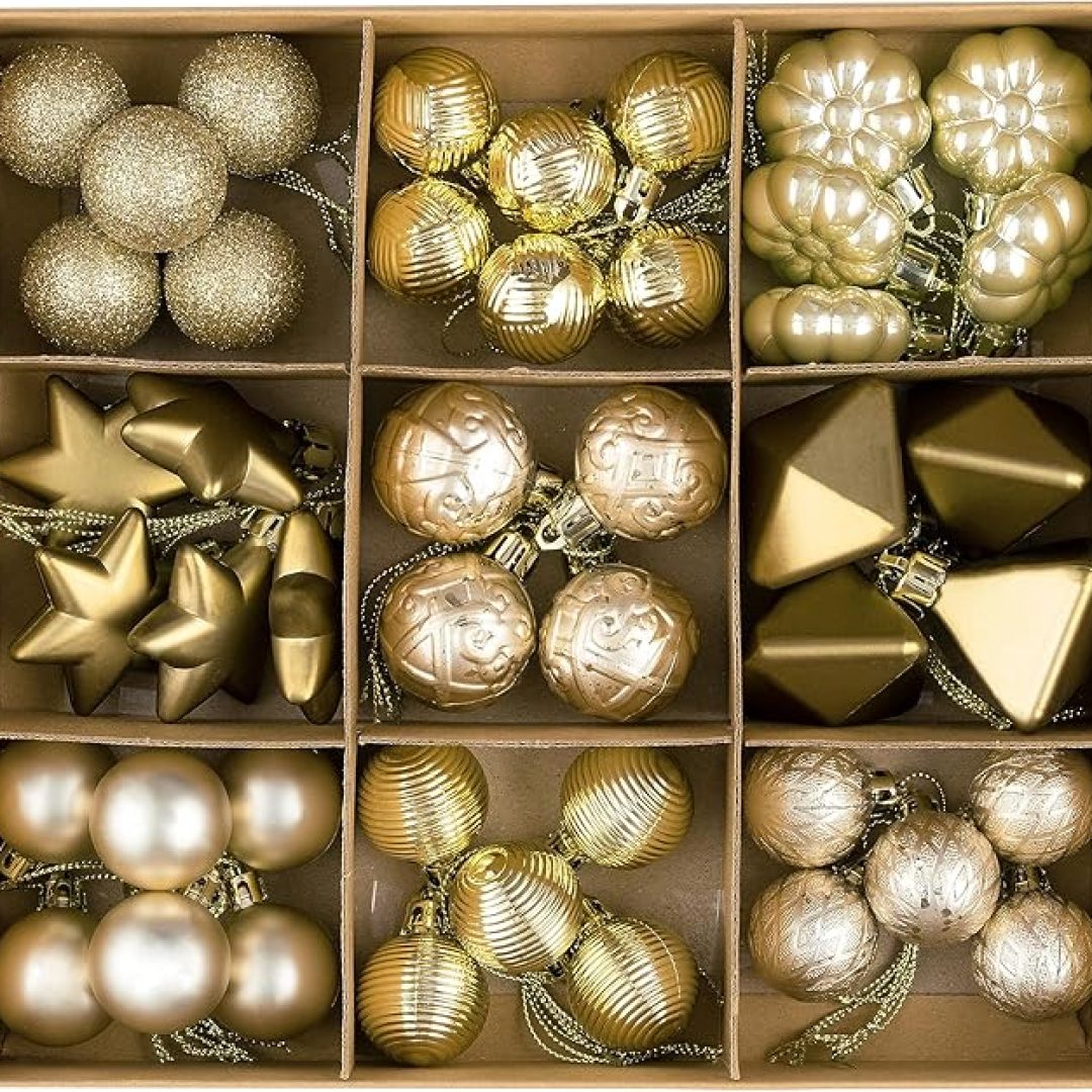 Gold Christmas Ornaments