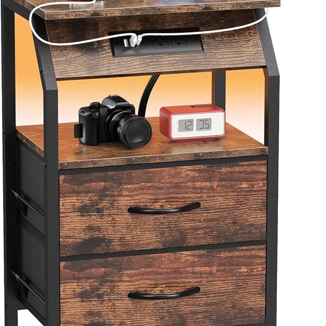 End Table with LED Lights