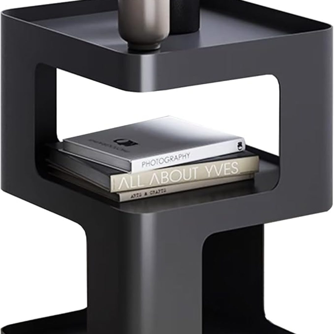 Black Metal nightstand