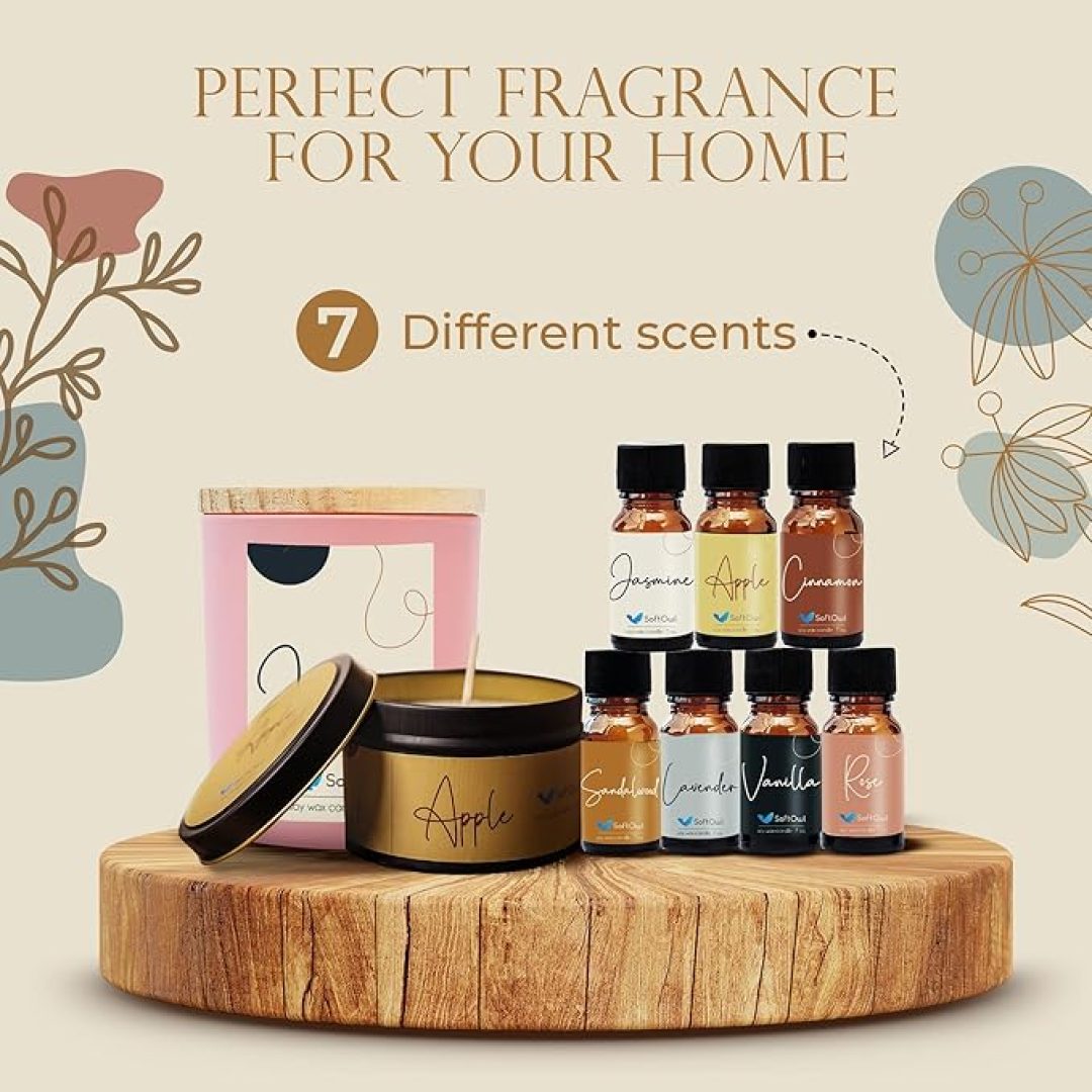 Premium Soy Candle Making Kit – Full Set – Soy Wax, Big 7oz Jars & Tins