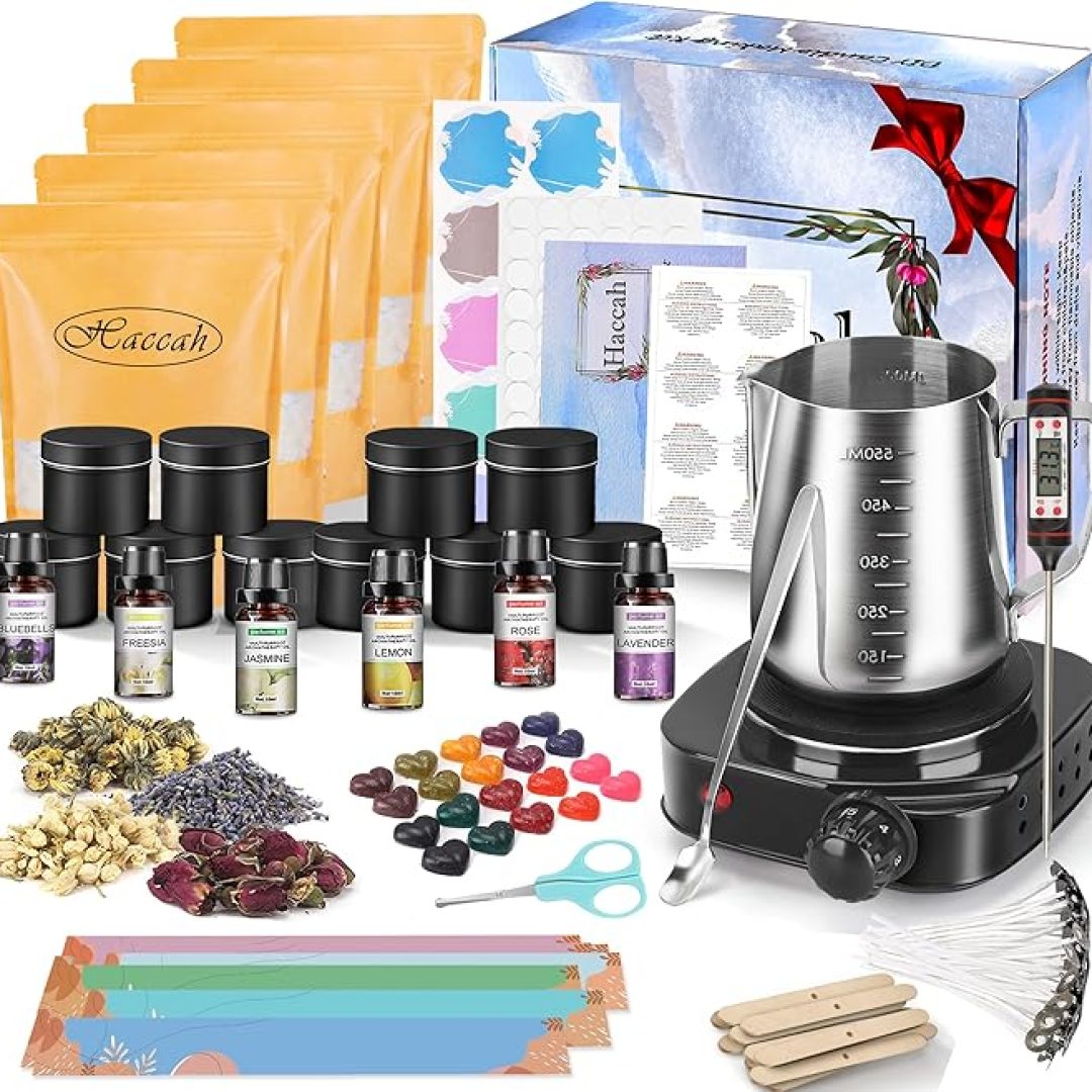 Complete Candle Making Kit with Wax Melter