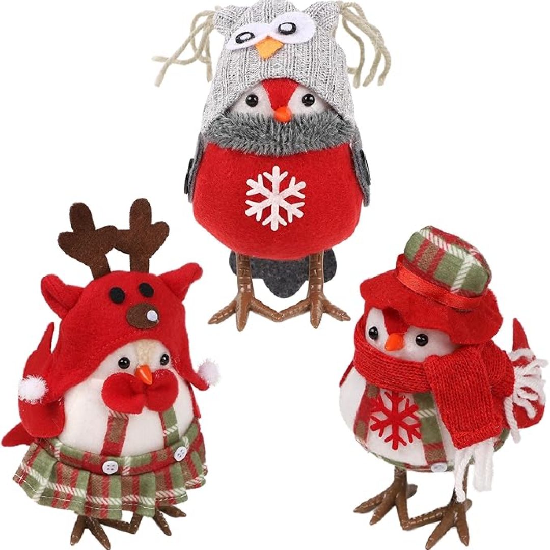 Xmas Bird Ornaments