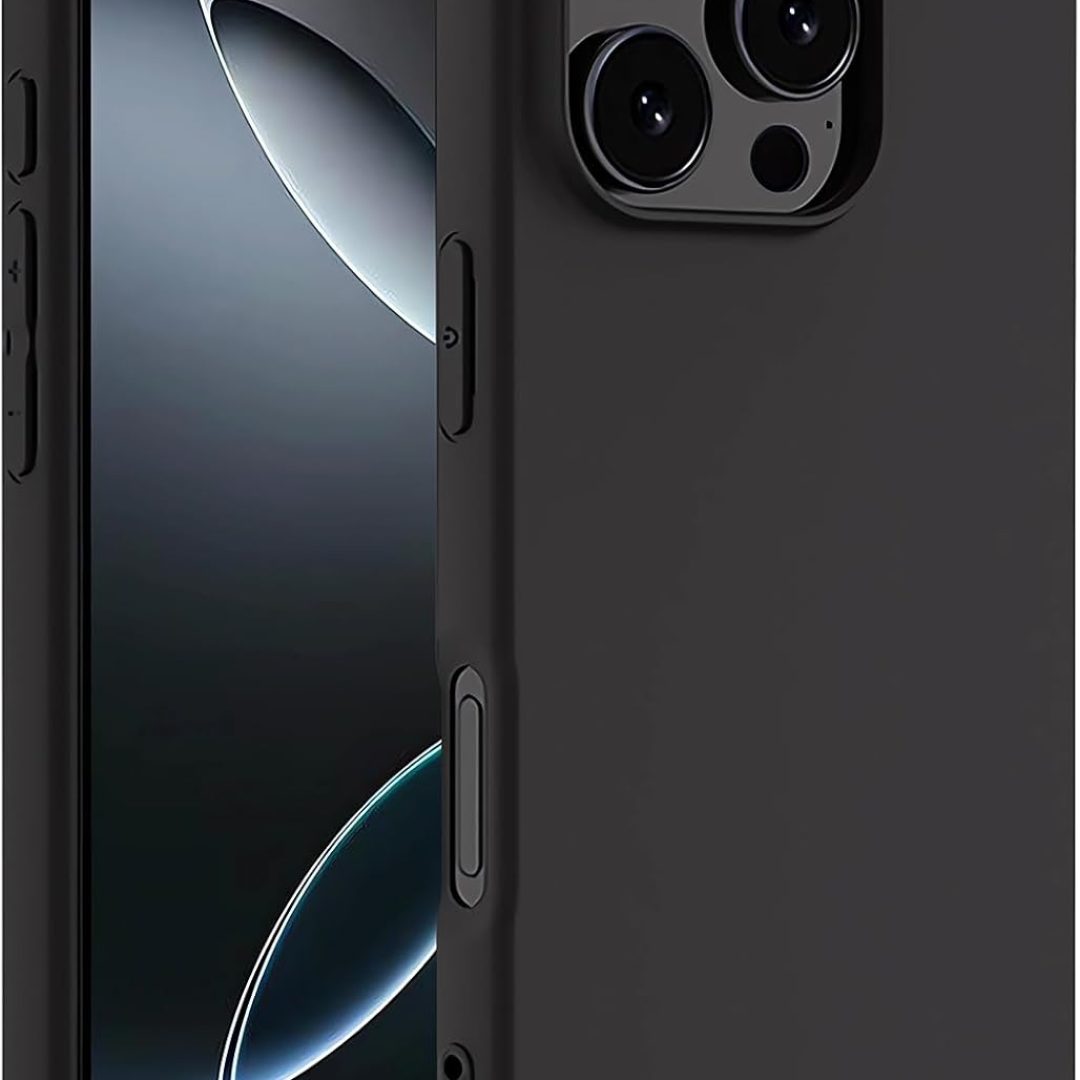 iPhone 16 Pro Max Matte Black Anti-Fingerprint Case