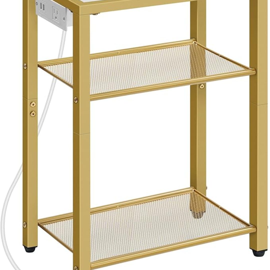 Sofa Table with Storage Shelves