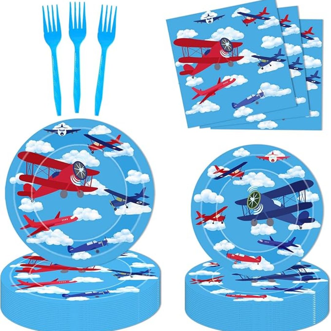 Airplane Party Plates