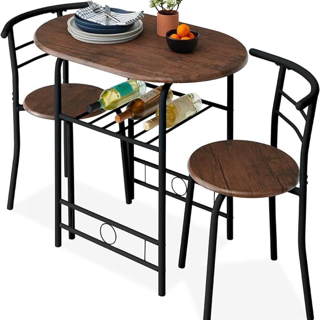 Wooden Round Table & Chair Set