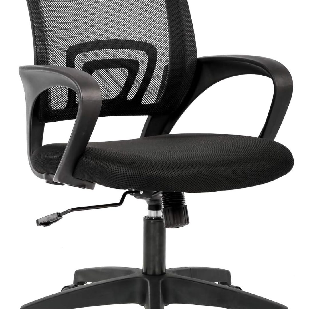 Home Office Chair Ergonomic Desk Chair Mesh Computer Chair with Lumbar Support Armrest Executive Rolling Swivel Adjustable Mid Back Task Chair for Women Adults